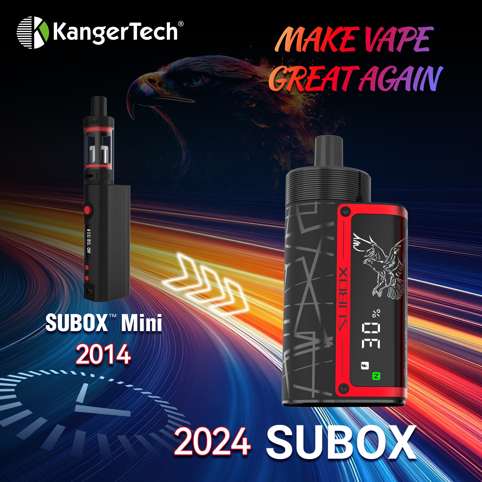 KangerTech Subox 50000 Puffs Airflow Adjustable Disposable Vape